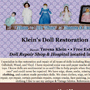 Kleins Doll Restoration & Repair - A Curtis Smeltzer Graphic Design Job!